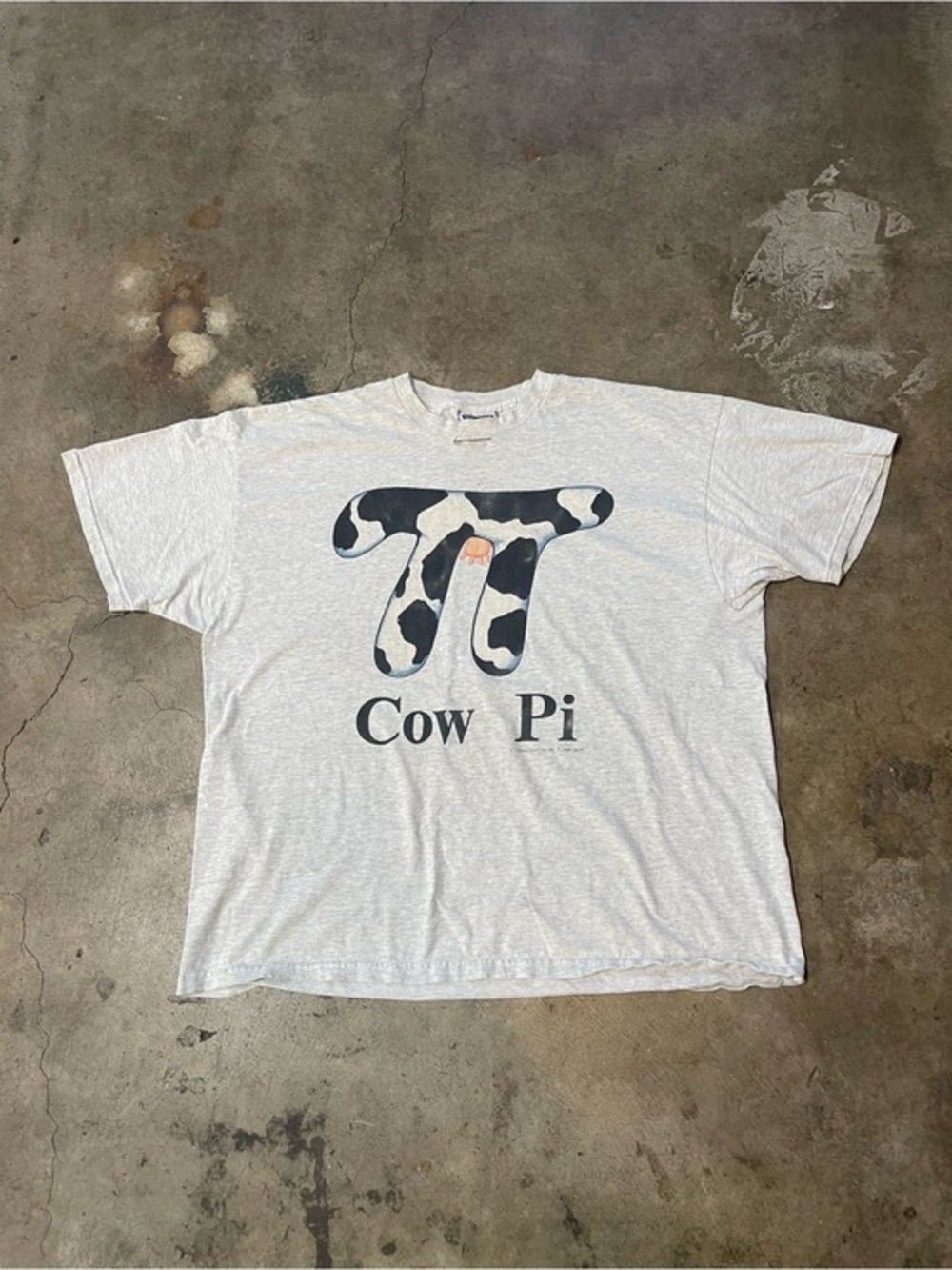 Vintage Lee Cow Pi Funny T-Shirt